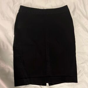 Ann Taylor petite 00P black pencil skirt